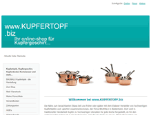 Tablet Screenshot of kupfertopf.biz